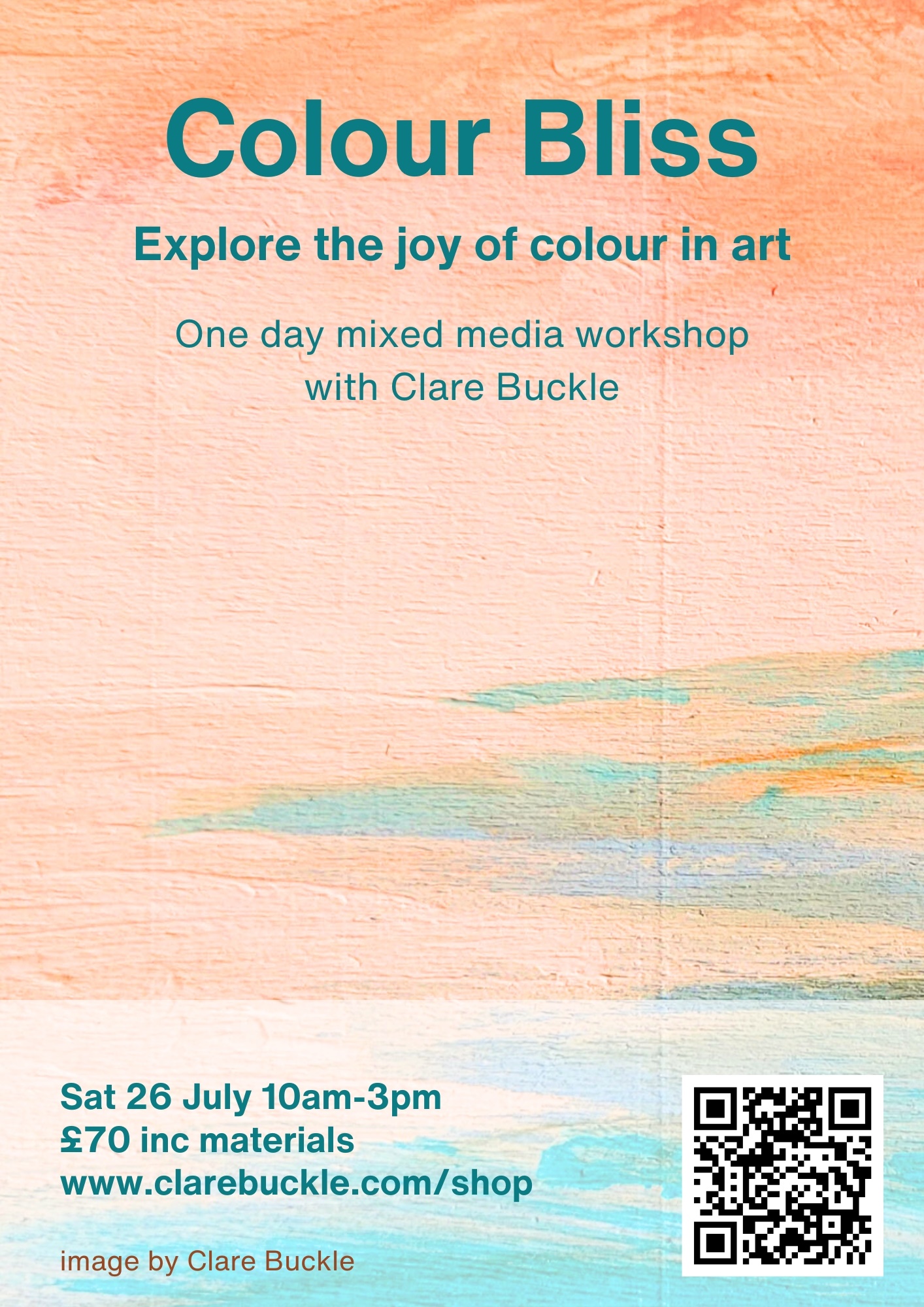 Colour Bliss- Explore the joy of colour in art with Clare Buckle image